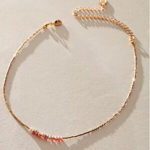 FREE PEOPLE x Ariana Ost Amelia Simple Choker/ Necklace In Freshwater Pearl